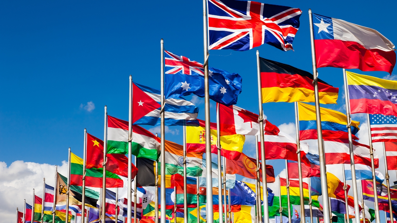 WordPress mit Nativer Mehrsprachigkeit Impressionen internationale Fahnen